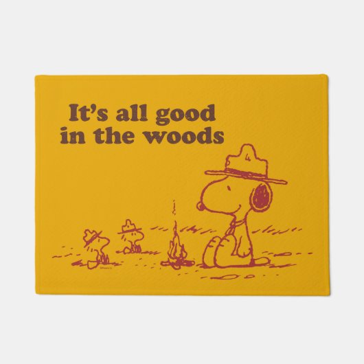 Snoopy | Beagle Scout - Alles goed in de Bossen Deurmat (Voorkant)