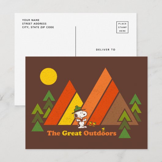 Snoopy | Beagle Scout - De Grote Buiten Briefkaart (Voorkant / Achterkant)