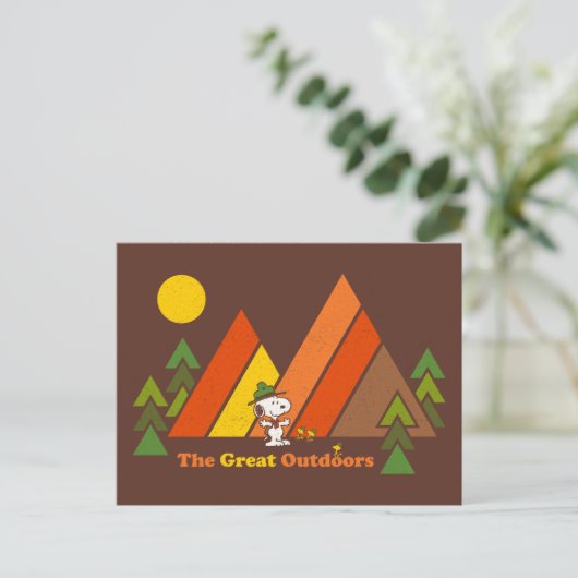 Snoopy | Beagle Scout - De Grote Buiten Briefkaart (Staand voorkant)