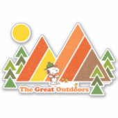 Snoopy | Beagle Scout - De Grote Buiten Sticker (Voorkant)