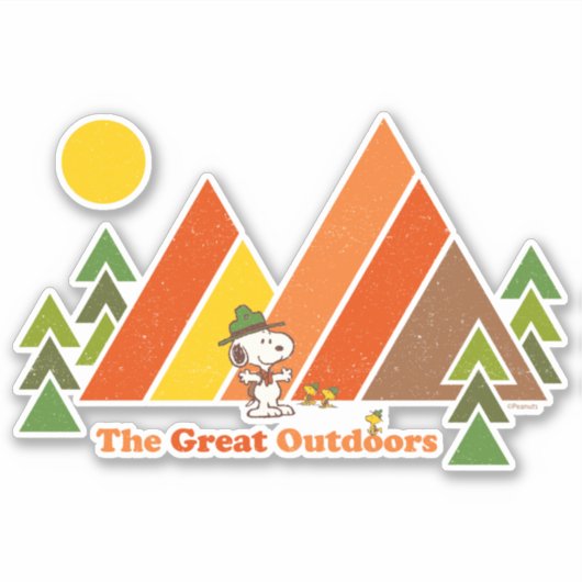 Snoopy | Beagle Scout - De Grote Buiten Sticker (Voorkant)