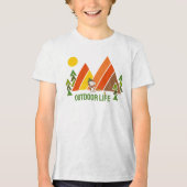 Snoopy | Beagle Scout - De Grote Buiten Tri-Blend Shirt (Voorkant)