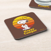 Snoopy | Beagle Scout - Happy Camper Bier Onderzetter (Linkerzijde)