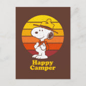 Snoopy | Beagle Scout - Happy Camper Briefkaart (Voorkant)