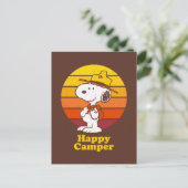 Snoopy | Beagle Scout - Happy Camper Briefkaart (Staand voorkant)