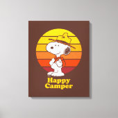 Snoopy | Beagle Scout - Happy Camper Canvas Afdruk (Voorkant)