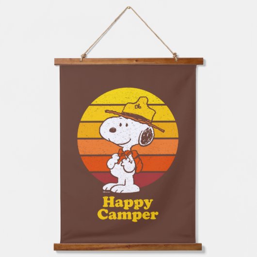 Snoopy | Beagle Scout - Happy Camper Hangend Wandkleed (Voorkant)