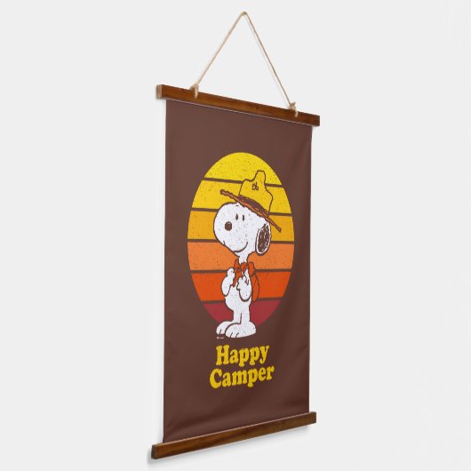 Snoopy | Beagle Scout - Happy Camper Hangend Wandkleed (Gebogen)