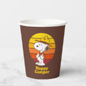 Snoopy | Beagle Scout - Happy Camper Papieren Bekers (Voorkant)
