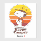 Snoopy | Beagle Scout - Happy Camper Sticker (Vel)