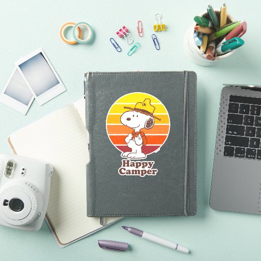 Snoopy | Beagle Scout - Happy Camper Sticker (iPad Cover)