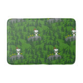 Snoopy Beagle Scout Hiking Pattern Badmat (Voorkant)