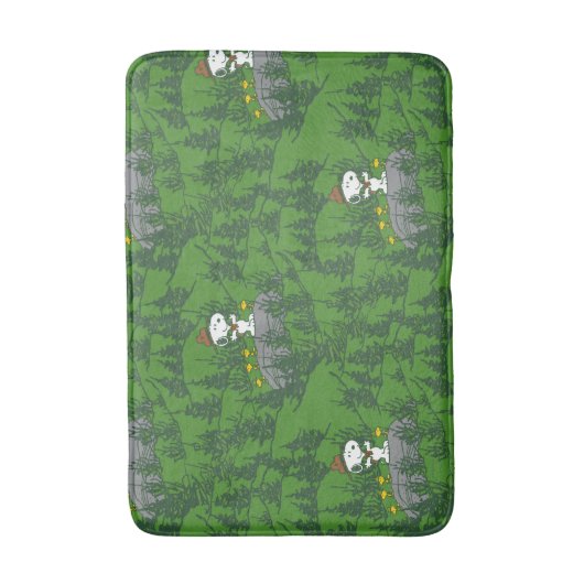Snoopy Beagle Scout Hiking Pattern Badmat (Voorkant Verticaal)