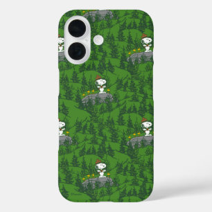Snoopy Beagle Scout Hiking Pattern iPhone 16 Hoesje