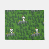 Snoopy Beagle Scout Hiking Pattern Deurmat (Voorkant)