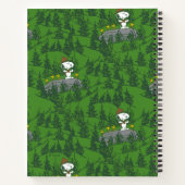 Snoopy Beagle Scout Hiking Pattern Notitieboek (Achterkant)