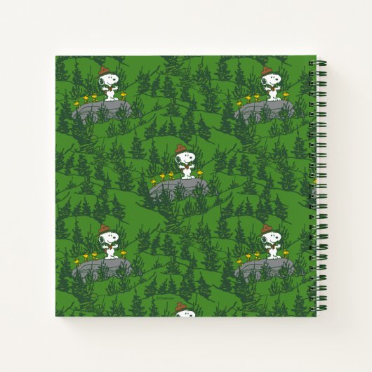 Snoopy Beagle Scout Hiking Pattern Notitieboek (Achterkant)