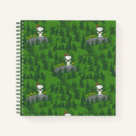 Snoopy Beagle Scout Hiking Pattern Notitieboek (Voorkant)