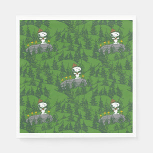 Snoopy Beagle Scout Hiking Pattern Servet