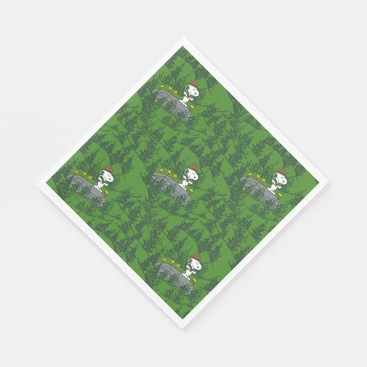 Snoopy Beagle Scout Hiking Pattern Servet (Hoek)