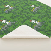Snoopy Beagle Scout Hiking Pattern Sherpa Deken (3/4)