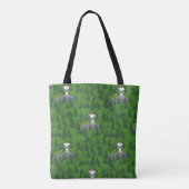 Snoopy Beagle Scout Hiking Pattern Tote Bag (Achterkant)