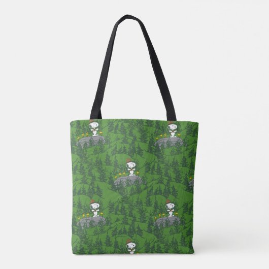 Snoopy Beagle Scout Hiking Pattern Tote Bag (Achterkant)