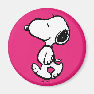 Snoopy Black & Magenta Magneet