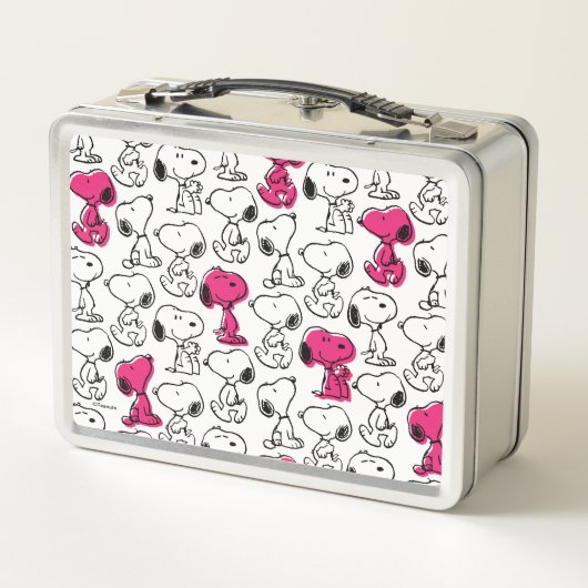 Snoopy Black & Magenta Pattern (Achterkant)