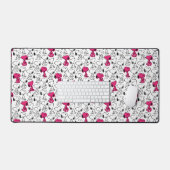 Snoopy Black & Magenta Pattern Bureaumat (Keyboard & Muis)