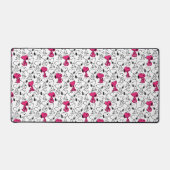 Snoopy Black & Magenta Pattern Bureaumat (Voorkant)