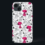 Snoopy Black & Magenta Pattern Case-Mate iPhone Case<br><div class="desc">Take a look at this super cute design featuring Snoopy in a black and magenta pattern.</div>