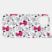 Snoopy Black & Magenta Pattern Case-Mate iPhone Case (Achterkant (horizontaal))