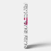 Snoopy Black & Magenta Pattern Case-Mate iPhone Case (Achterkant / Links)