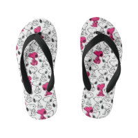 Snoopy Black & Magenta Pattern