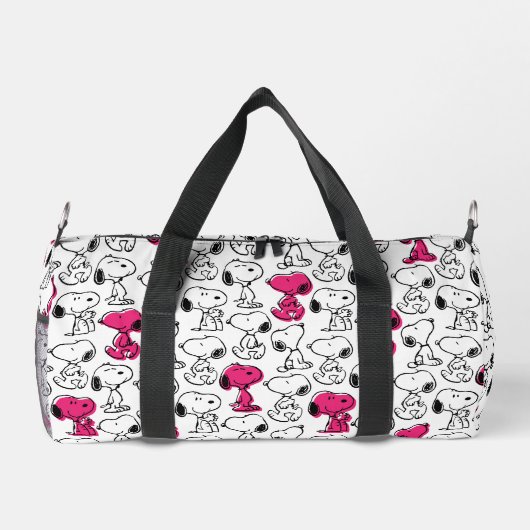 Snoopy Black & Magenta Pattern Plunjezak (Achterkant)