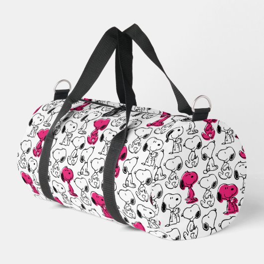 Snoopy Black & Magenta Pattern Plunjezak (Linkerhoek)