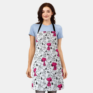 Snoopy Black & Magenta Pattern Schort