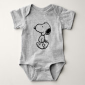 Snoopy Black & Magenta Romper (Voorkant)