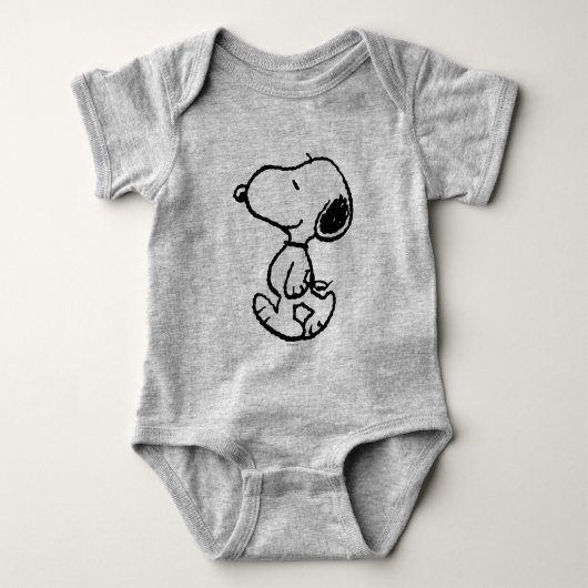 Snoopy Black & Magenta Romper (Voorkant)