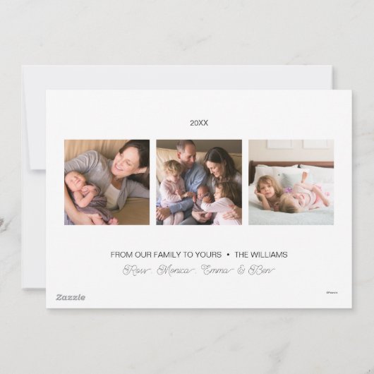 Snoopy Bovenhoed Pepermunt Snoep Feestdagenkaart (Achterkant)