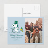 Snoopy Bovenhoed Pepermunt Snoepgoed Feestdagenkaart (Voorkant / Achterkant)