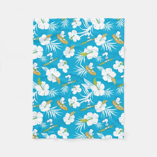 Snoopy Brooklyn Beach Pattern Fleece Deken (Voorkant)