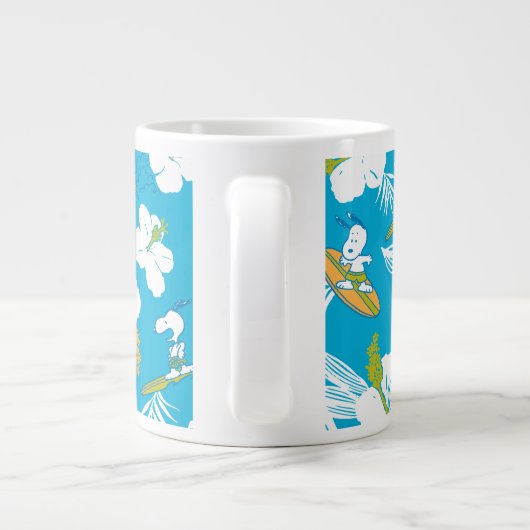 Snoopy Brooklyn Beach Pattern Grote Koffiekop (Achterkant)