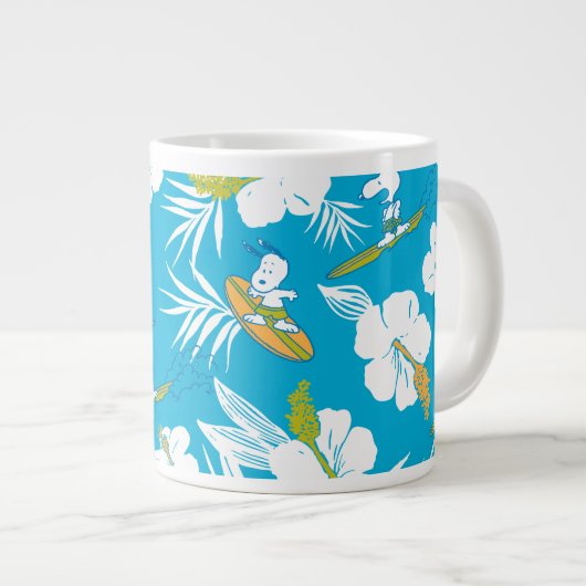 Snoopy Brooklyn Beach Pattern Grote Koffiekop (Voorkant rechts)