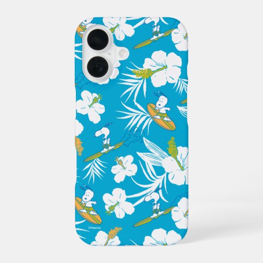 Snoopy Brooklyn Beach Pattern iPhone 16 Hoesje (Achterkant)