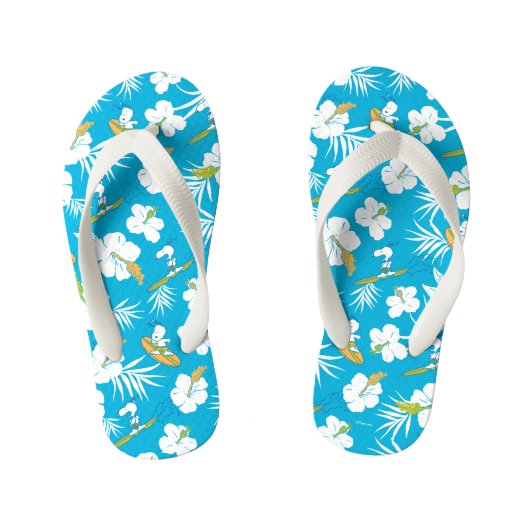 Snoopy Brooklyn Beach Pattern Kinder Teenslippers (Voetbed)