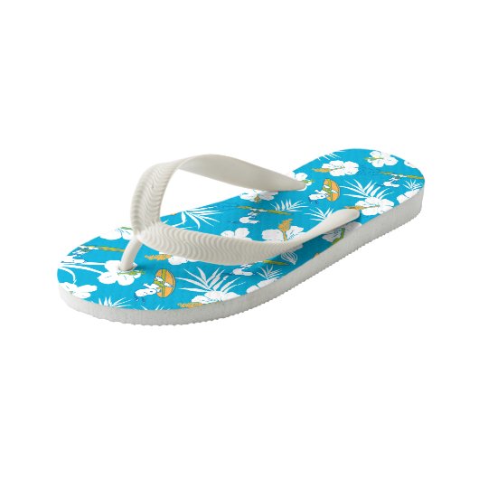 Snoopy Brooklyn Beach Pattern Kinder Teenslippers (Schuin)
