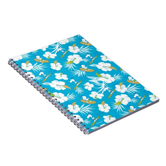 Snoopy Brooklyn Beach Pattern Notitieboek (Rechterzijde)