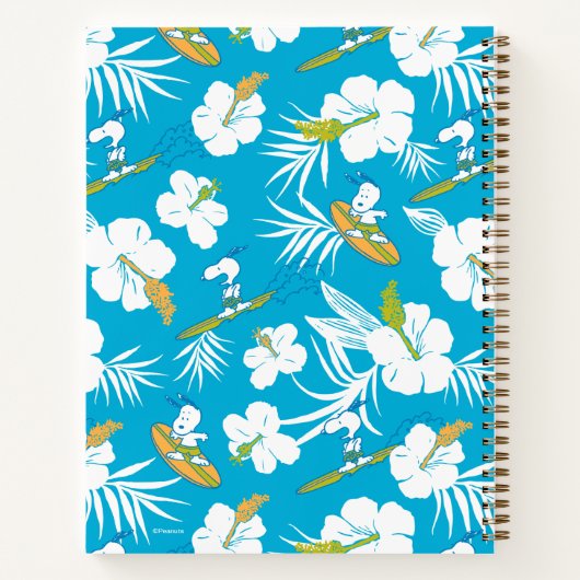 Snoopy Brooklyn Beach Pattern Notitieboek (Achterkant)